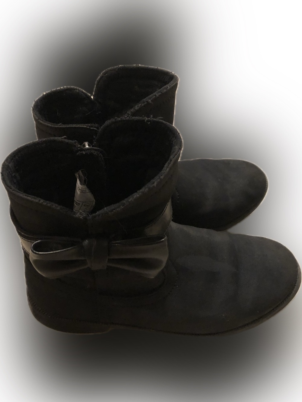 Kids’ Uggs Black Bow Ankle Boots